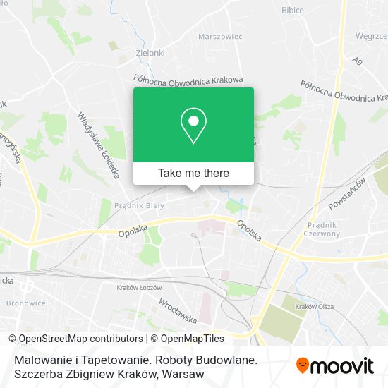 Malowanie i Tapetowanie. Roboty Budowlane. Szczerba Zbigniew Kraków map