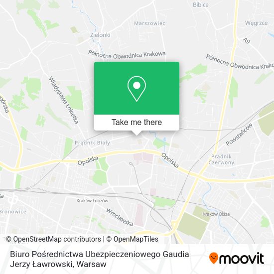 Biuro Pośrednictwa Ubezpieczeniowego Gaudia Jerzy Ławrowski map