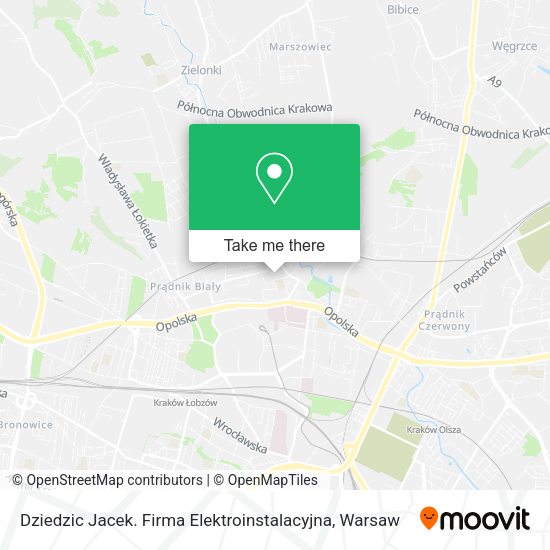 Dziedzic Jacek. Firma Elektroinstalacyjna map