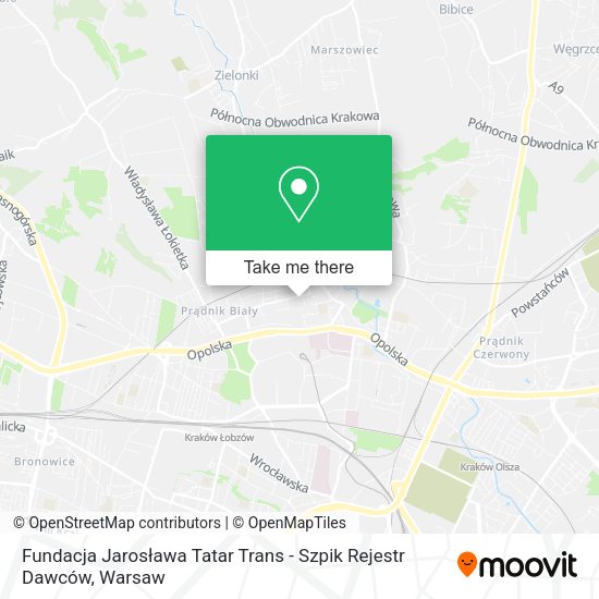 Fundacja Jarosława Tatar Trans - Szpik Rejestr Dawców map