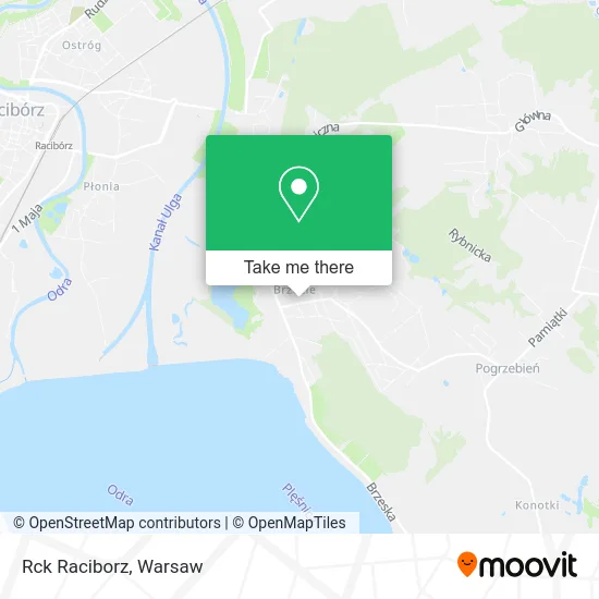 Rck Raciborz map