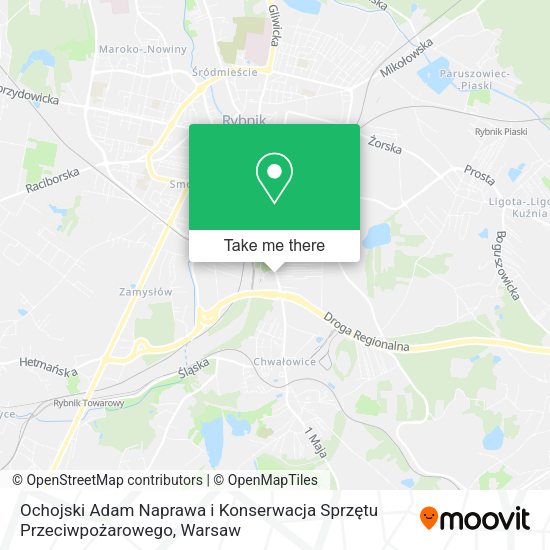 Ochojski Adam Naprawa i Konserwacja Sprzętu Przeciwpożarowego map