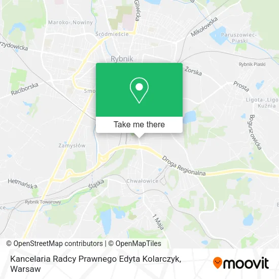 Карта Kancelaria Radcy Prawnego Edyta Kolarczyk