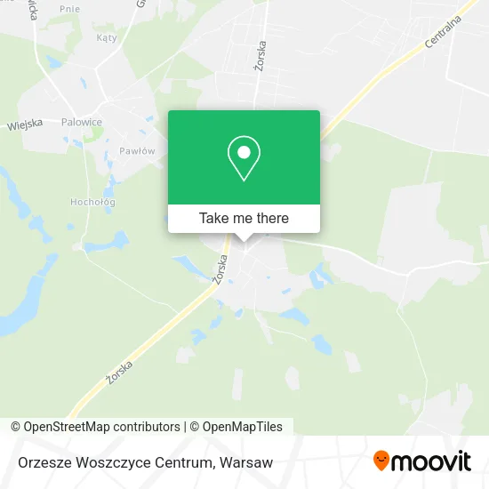 Карта Orzesze Woszczyce Centrum