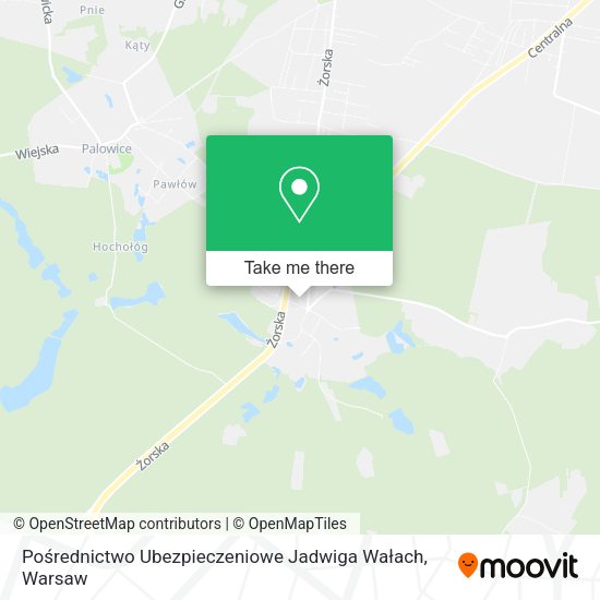 Pośrednictwo Ubezpieczeniowe Jadwiga Wałach map