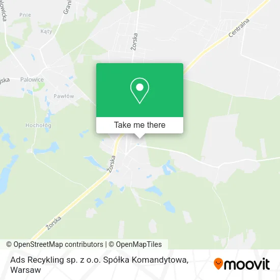 Карта Ads Recykling sp. z o.o. Spółka Komandytowa