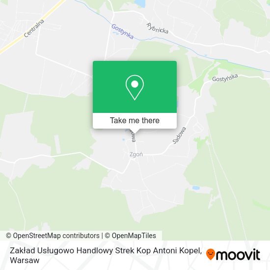 Zakład Usługowo Handlowy Strek Kop Antoni Kopel map