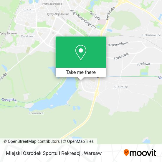 Miejski Ośrodek Sportu i Rekreacji map