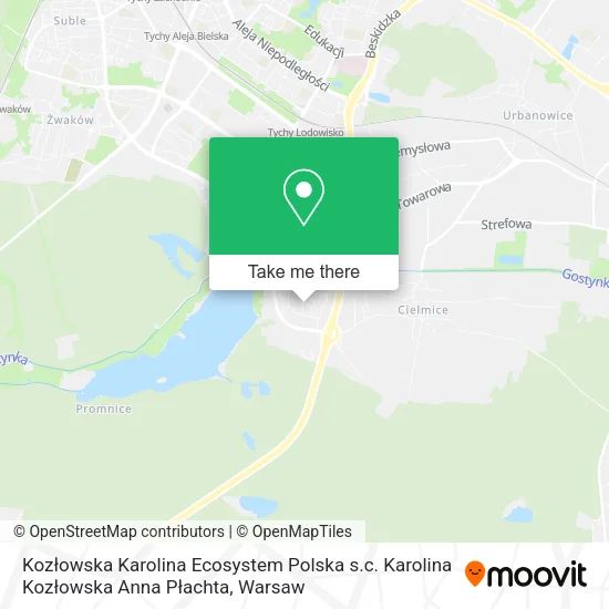 Kozłowska Karolina Ecosystem Polska s.c. Karolina Kozłowska Anna Płachta map
