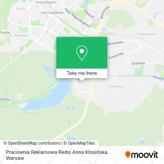 Pracownia Reklamowa Redis Anna Kłosińska map