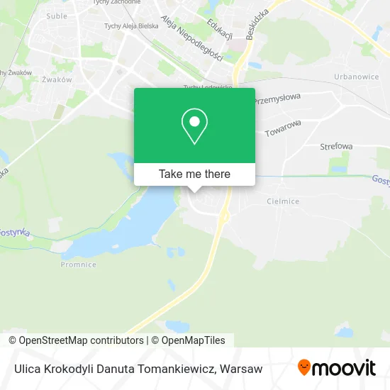 Карта Ulica Krokodyli Danuta Tomankiewicz