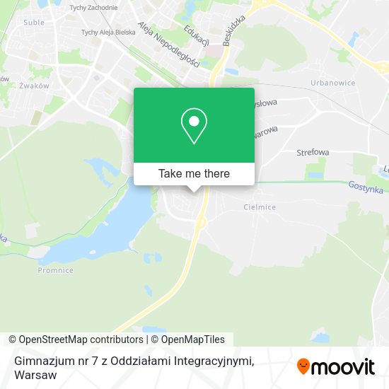 Gimnazjum nr 7 z Oddziałami Integracyjnymi map