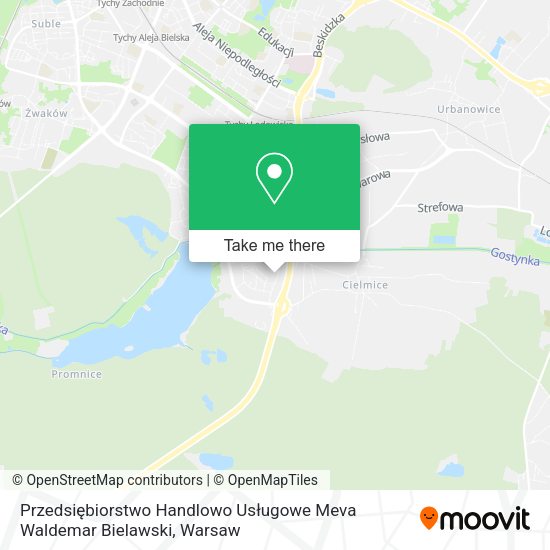 Przedsiębiorstwo Handlowo Usługowe Meva Waldemar Bielawski map