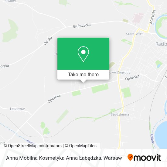 Anna Mobilna Kosmetyka Anna Łabędzka map