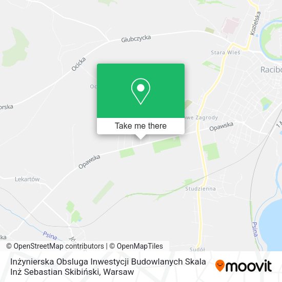 Inżynierska Obsluga Inwestycji Budowlanych Skala Inż Sebastian Skibiński map