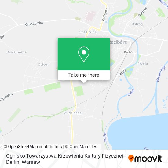 Ognisko Towarzystwa Krzewienia Kultury Fizycznej Delfin map