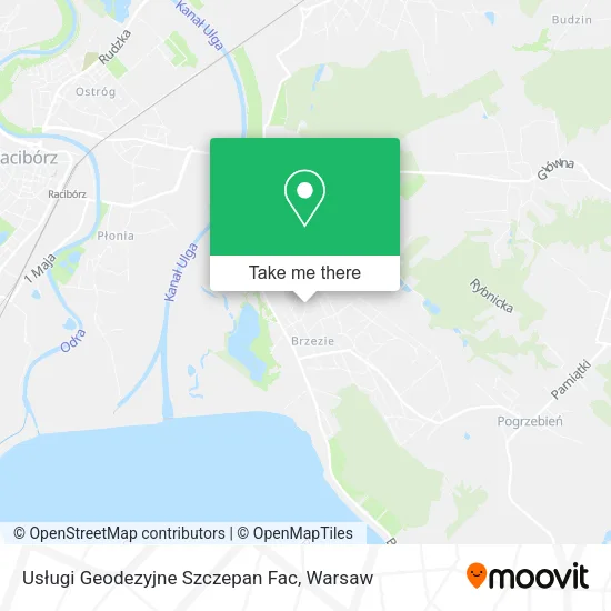 Карта Usługi Geodezyjne Szczepan Fac
