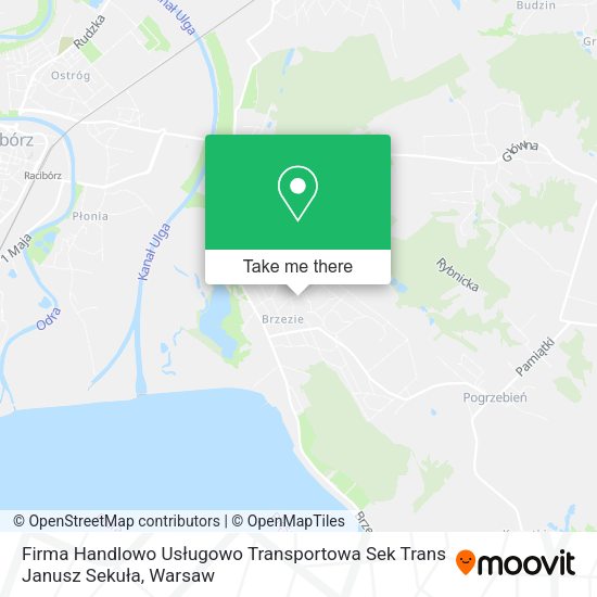 Firma Handlowo Usługowo Transportowa Sek Trans Janusz Sekuła map