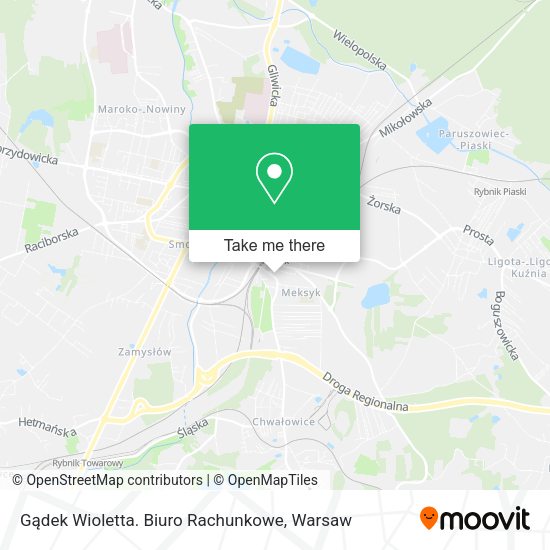 Gądek Wioletta. Biuro Rachunkowe map