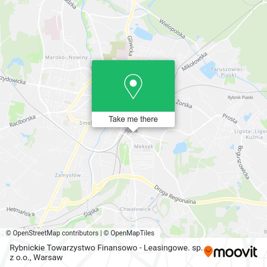 Rybnickie Towarzystwo Finansowo - Leasingowe. sp. z o.o. map