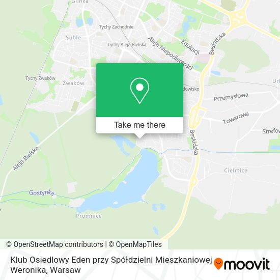 Klub Osiedlowy Eden przy Spółdzielni Mieszkaniowej Weronika map