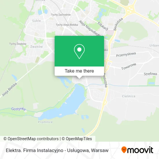 Карта Elektra. Firma Instalacyjno - Usługowa