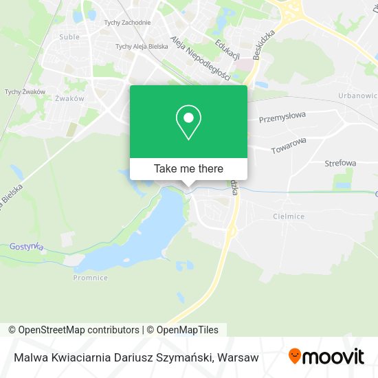 Malwa Kwiaciarnia Dariusz Szymański map