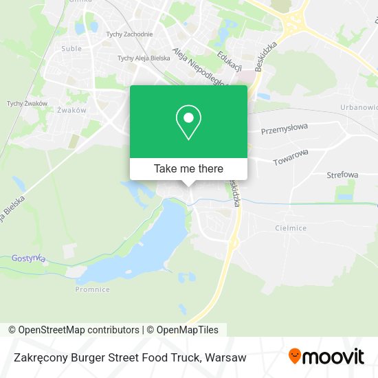 Zakręcony Burger Street Food Truck map