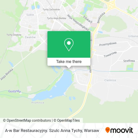 A-w Bar Restauracyjny. Szulc Anna Tychy map