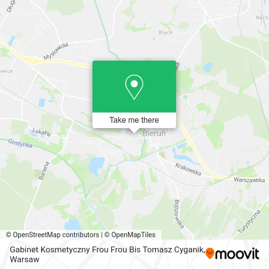 Gabinet Kosmetyczny Frou Frou Bis Tomasz Cyganik map