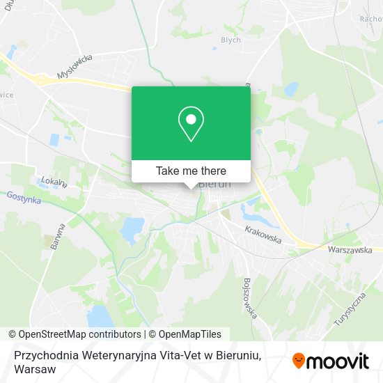 Przychodnia Weterynaryjna Vita-Vet w Bieruniu map