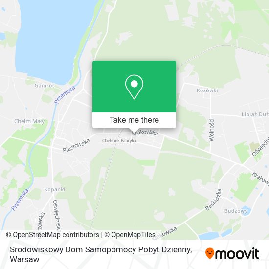 Srodowiskowy Dom Samopomocy Pobyt Dzienny map