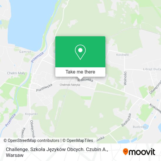 Challenge. Szkoła Języków Obcych. Czubin A. map