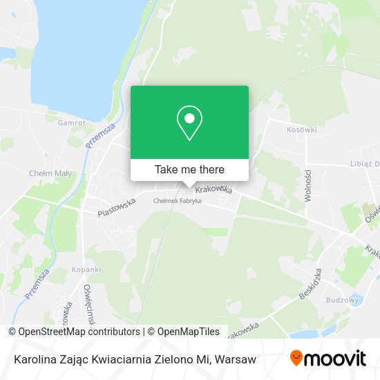 Karolina Zając Kwiaciarnia Zielono Mi map