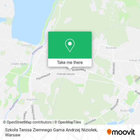 Szkoła Tenisa Ziemnego Gama Andrzej Niziołek map