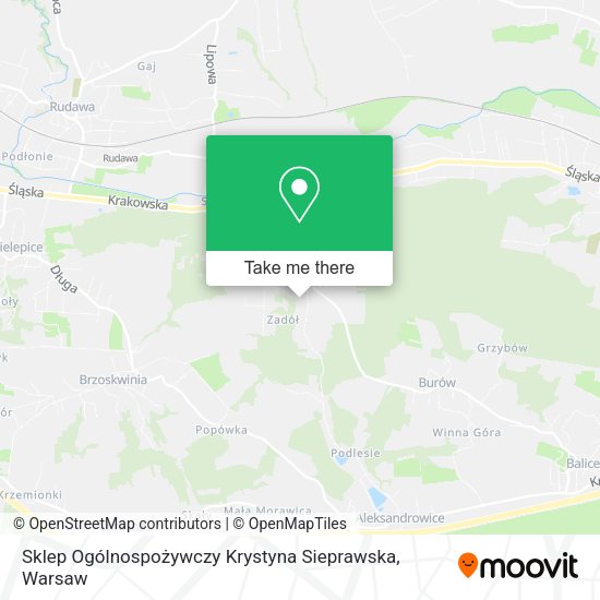 Sklep Ogólnospożywczy Krystyna Sieprawska map