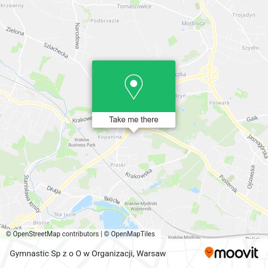 Gymnastic Sp z o O w Organizacji map