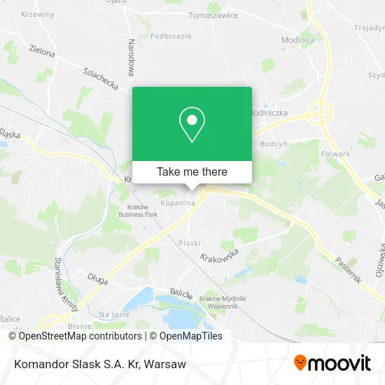 Карта Komandor Slask S.A. Kr