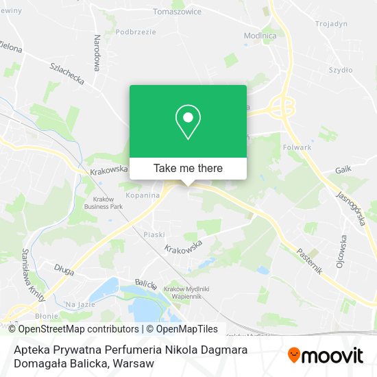 Apteka Prywatna Perfumeria Nikola Dagmara Domagała Balicka map