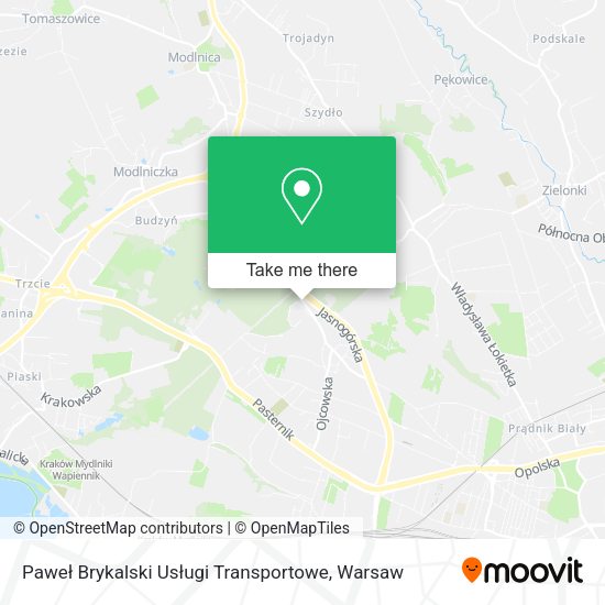 Paweł Brykalski Usługi Transportowe map