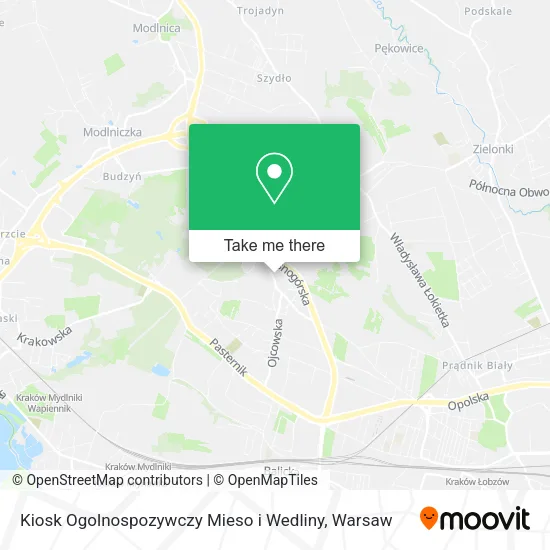Карта Kiosk Ogolnospozywczy Mieso i Wedliny