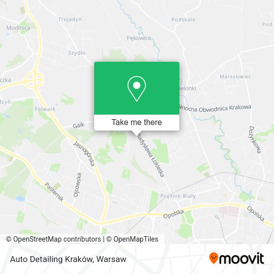 Auto Detailing Kraków map