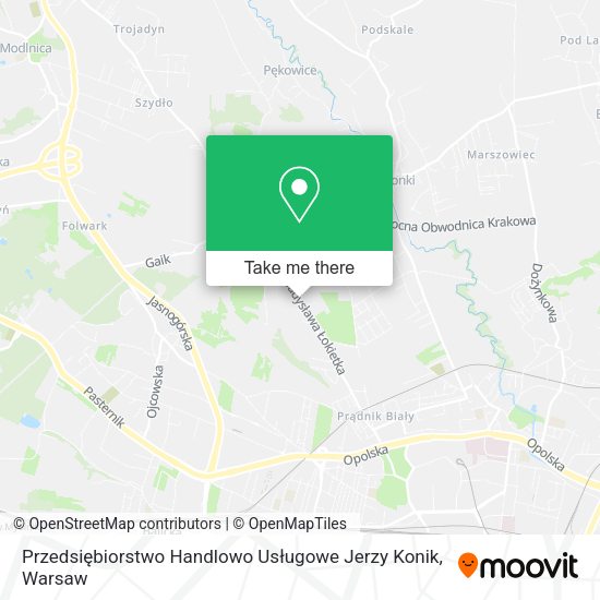 Przedsiębiorstwo Handlowo Usługowe Jerzy Konik map