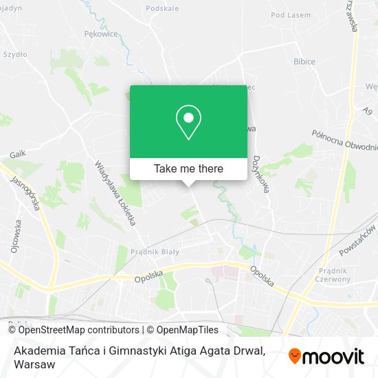 Akademia Tańca i Gimnastyki Atiga Agata Drwal map