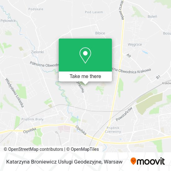 Katarzyna Broniewicz Usługi Geodezyjne map