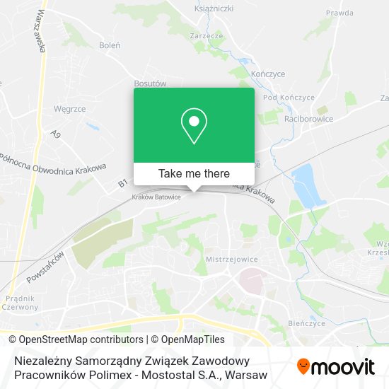 Niezależny Samorządny Związek Zawodowy Pracowników Polimex - Mostostal S.A. map