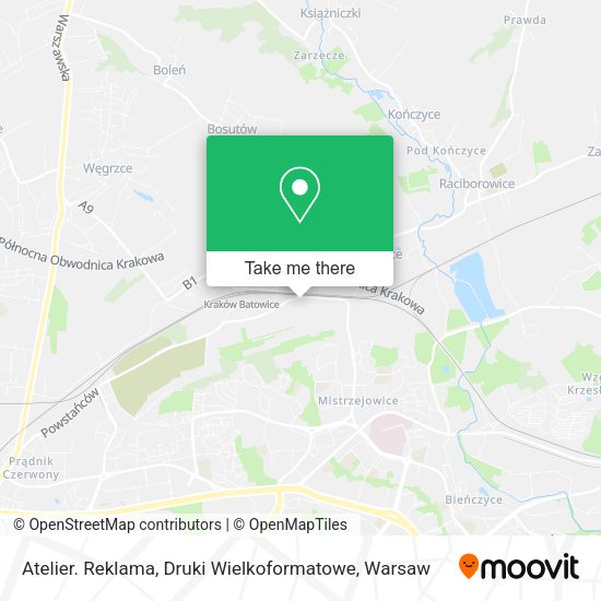 Atelier. Reklama, Druki Wielkoformatowe map