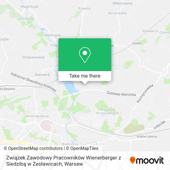 Związek Zawodowy Pracowników Wienerberger z Siedzibą w Zesławicach map