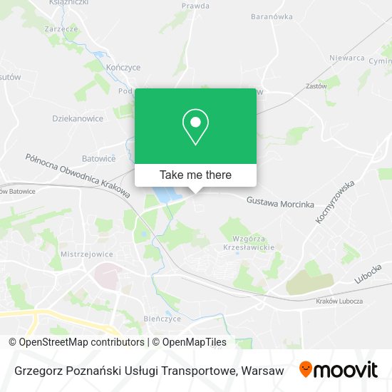 Карта Grzegorz Poznański Usługi Transportowe