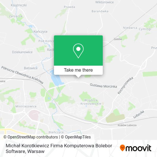 Карта Michał Korotkiewicz Firma Komputerowa Bolebor Software